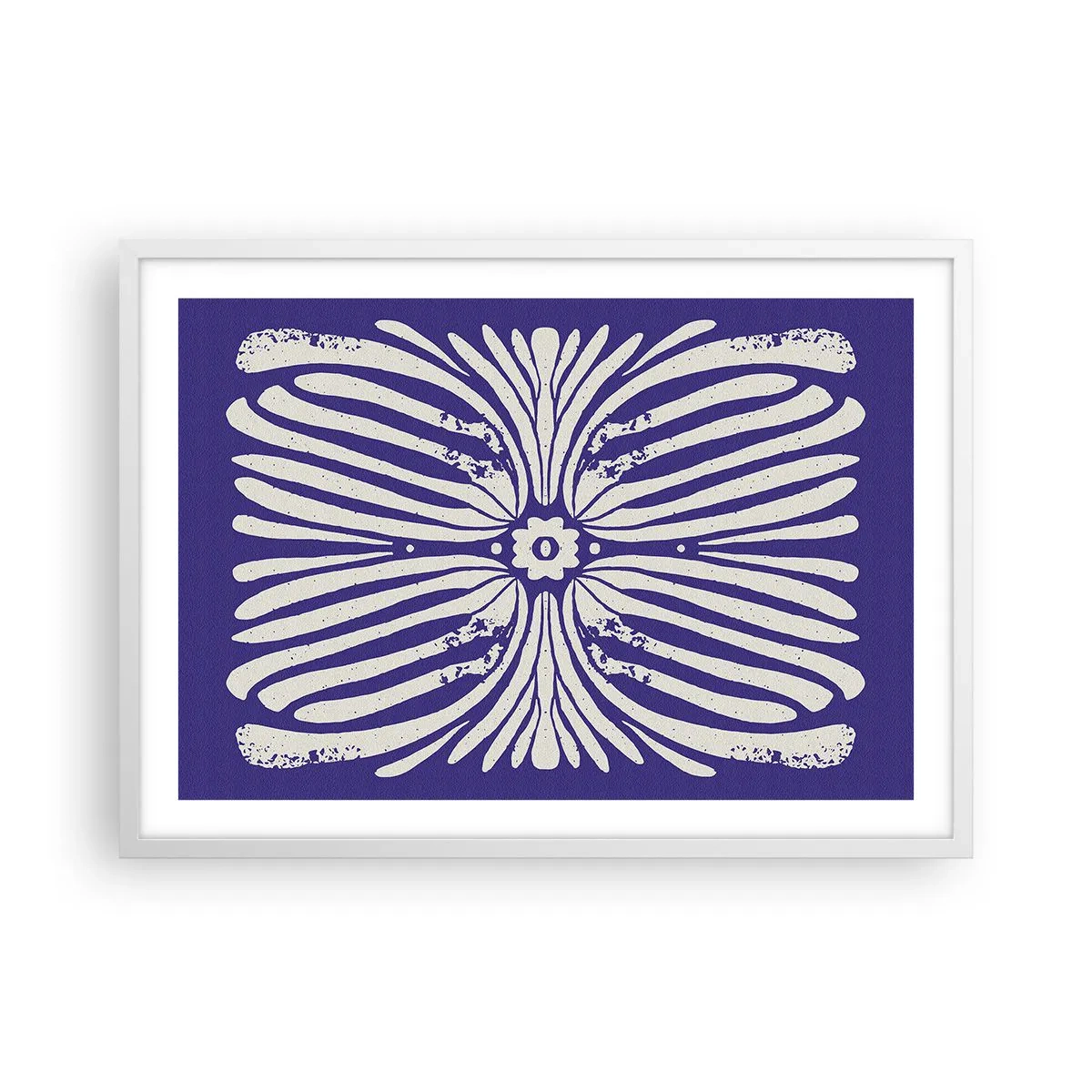 Affisch i vit ram - Etnisk inspiration - 70x50 cm