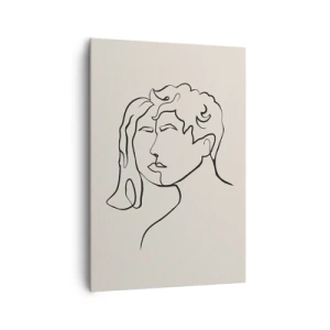 Canvastavla - Bild på duk - Och enighet har blivit - 70x100 cm