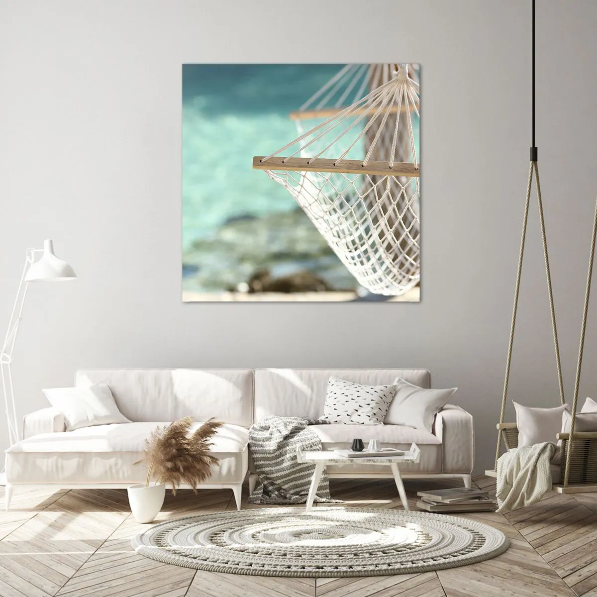 Canvastavla - Bild på duk - Avkopplingstid - 60x60 cm