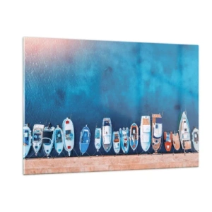 Glastavla - Bild på glas - I en rad - 120x80 cm