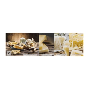 Provbit av fototapet Premium Canvas - Le åt osten - Gastronomi, Ostbräda, Kulinariskt - 100x30 cm