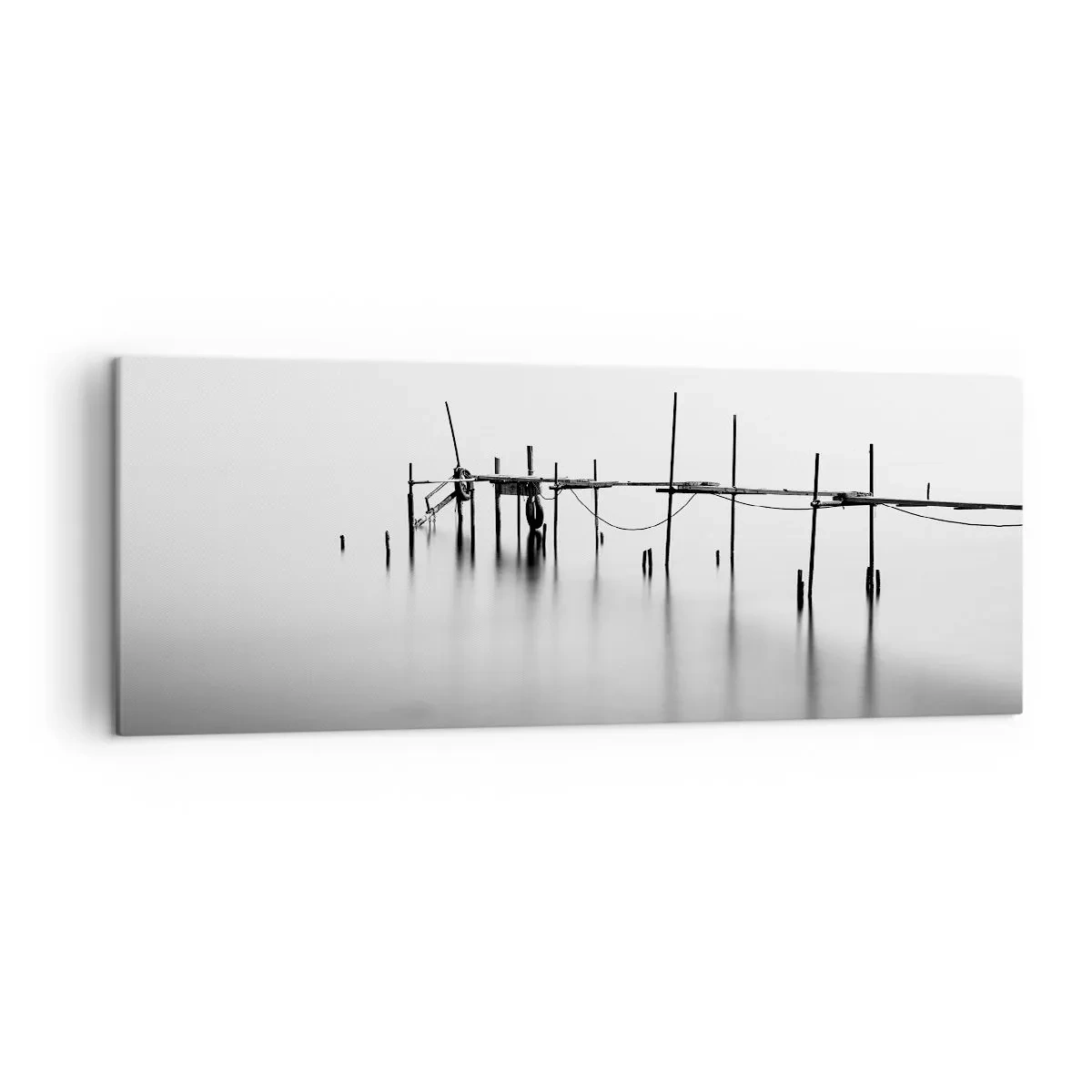 Canvastavla - Bild på duk - Och om världen inte finns? - 140x50 cm
