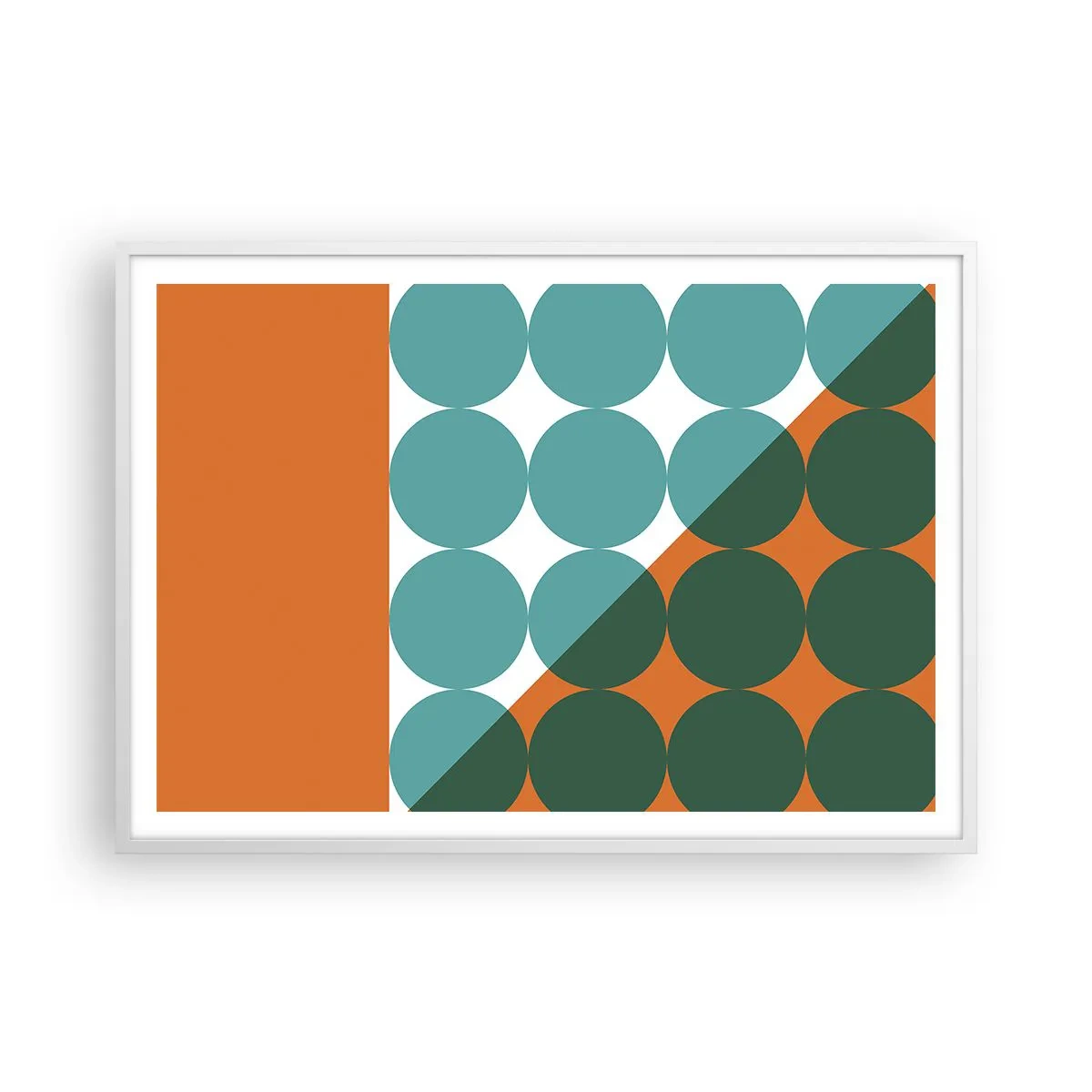 Affisch i vit ram - Uppåt och på diagonalen - 100x70 cm