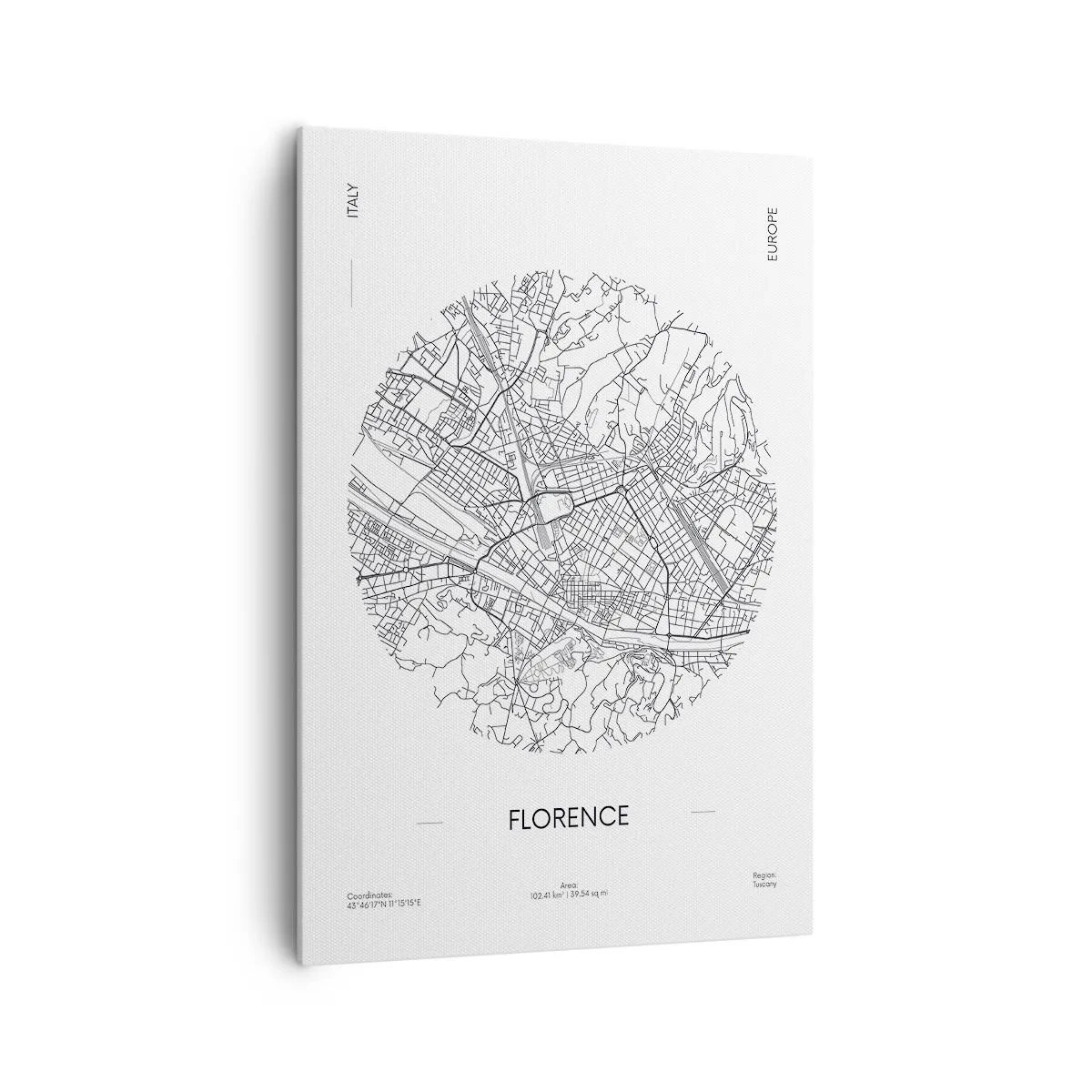 Canvastavla - Bild på duk - Florens anatomi - 70x100 cm