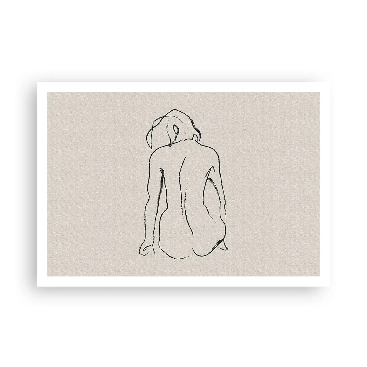 Affisch - Naken flicka - 100x70 cm