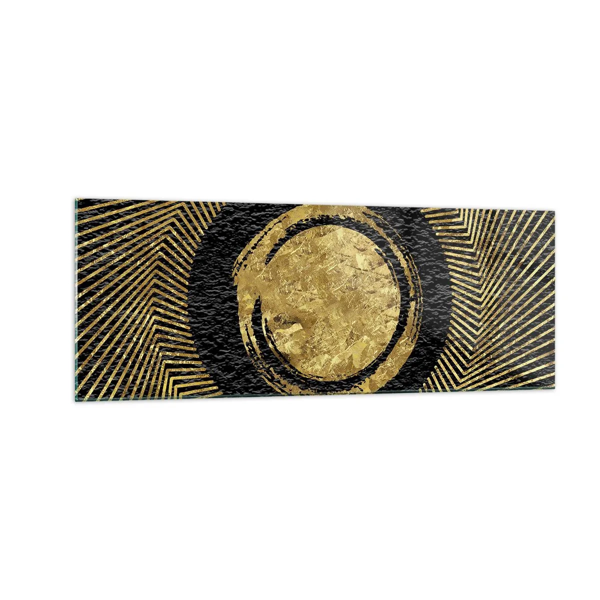 Glastavla - Bild på glas - Glamourös komposition - 140x50 cm