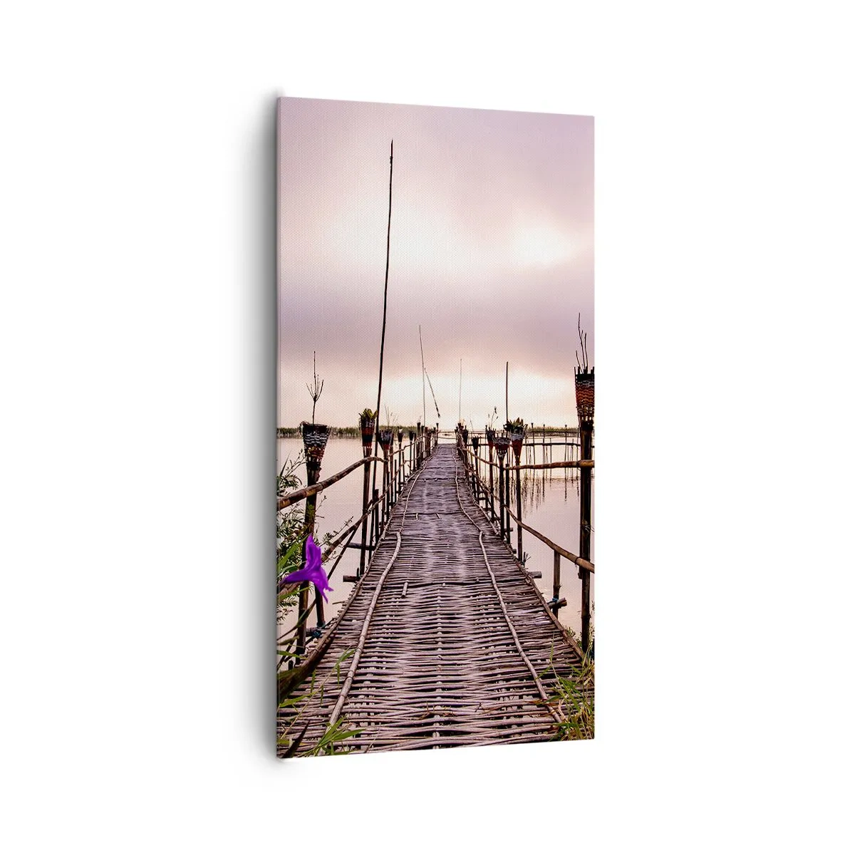 Canvastavla - Bild på duk - Asiens lugn och tystnad - 65x120 cm