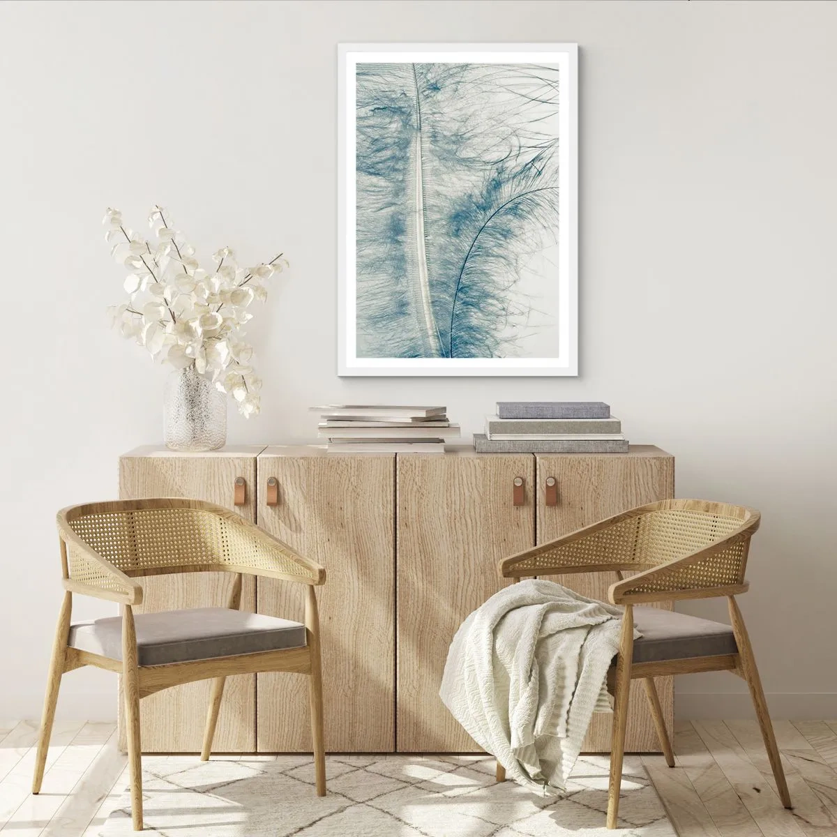 Affisch i vit ram - Naturens viskningar - 50x70 cm