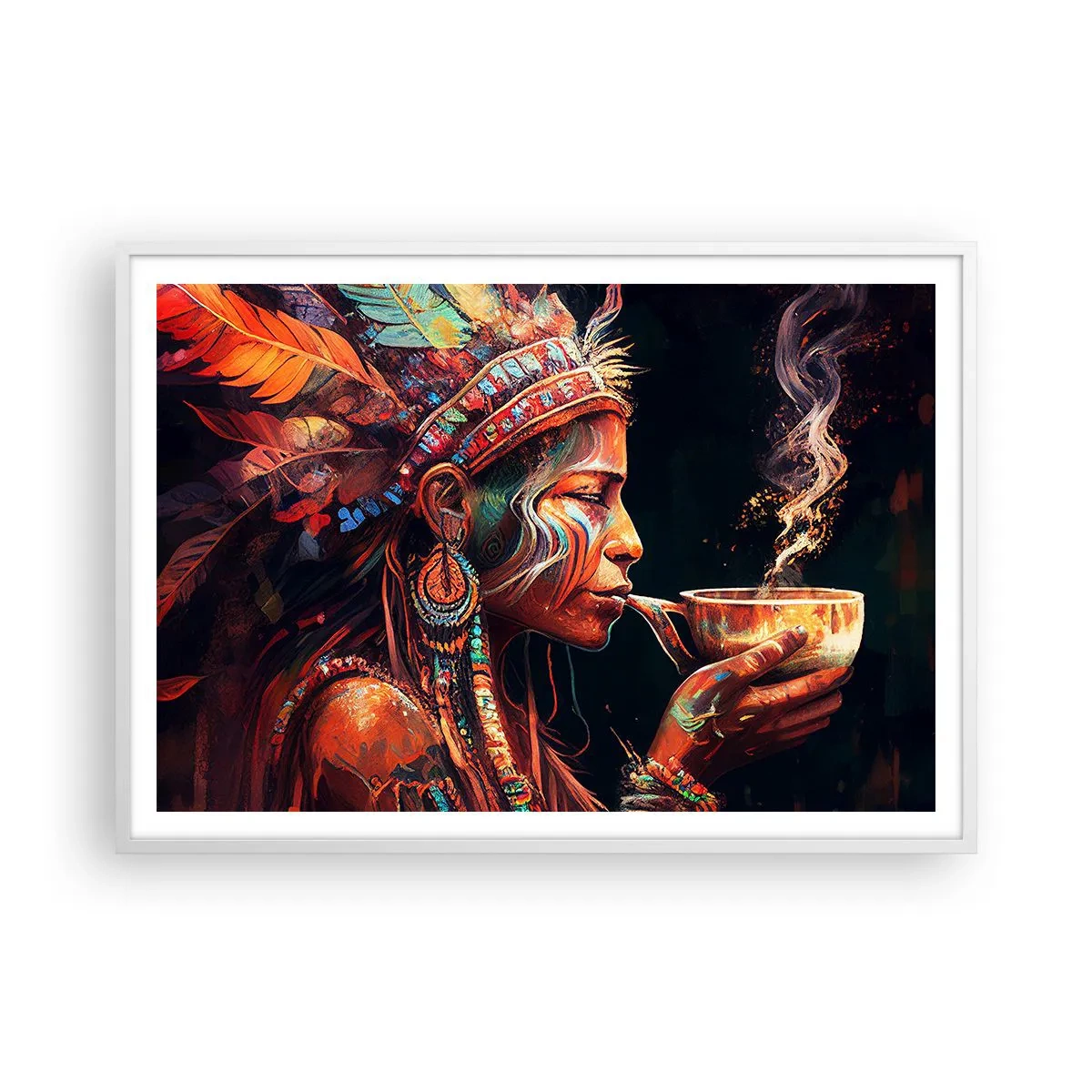 Affisch i vit ram - En magisk ritual - 100x70 cm