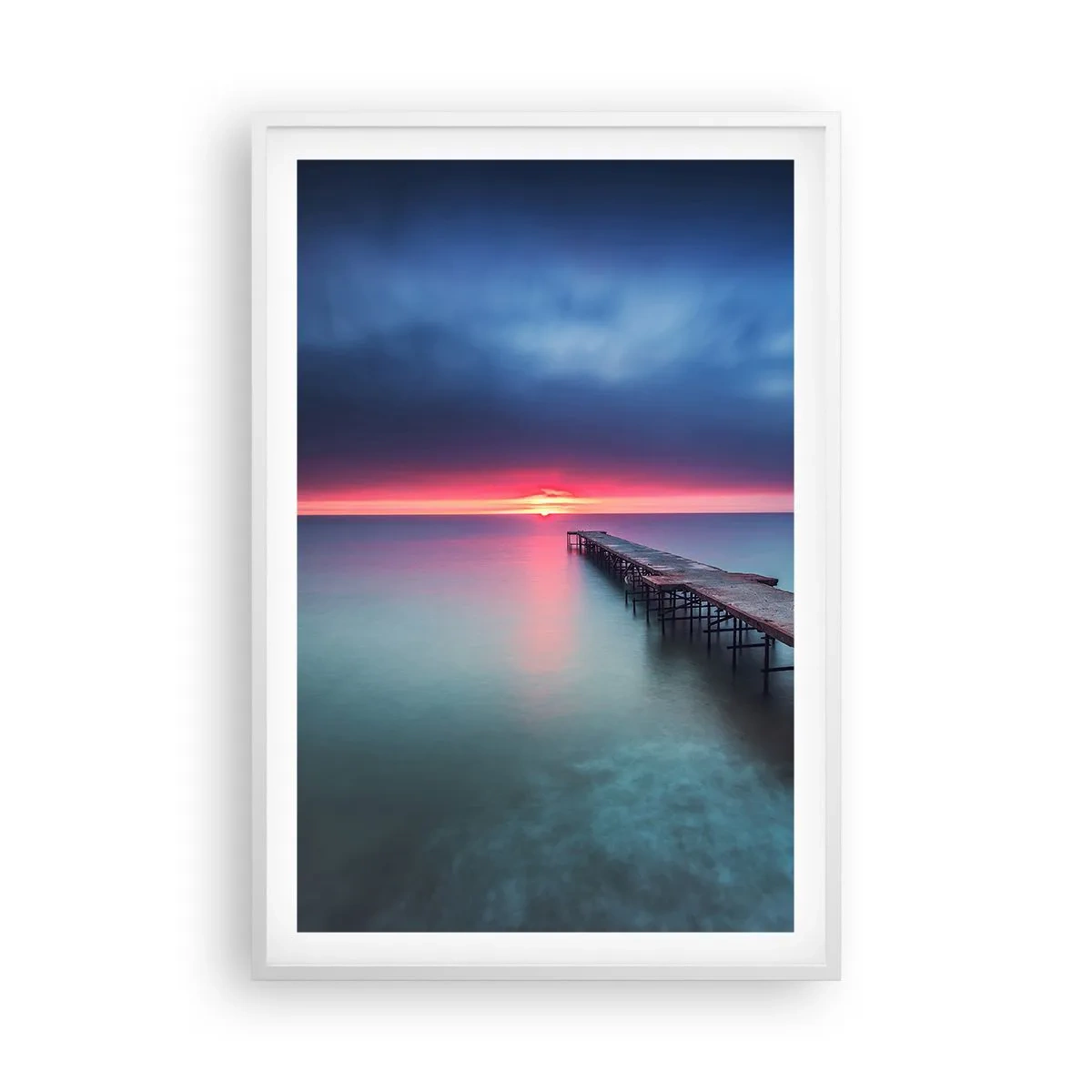 Affisch i vit ram - Mellan himlen och jorden - 61x91 cm