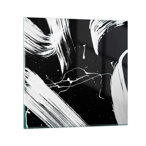 Glastavla - Bild på glas - Bryta mörkret - 30x30 cm