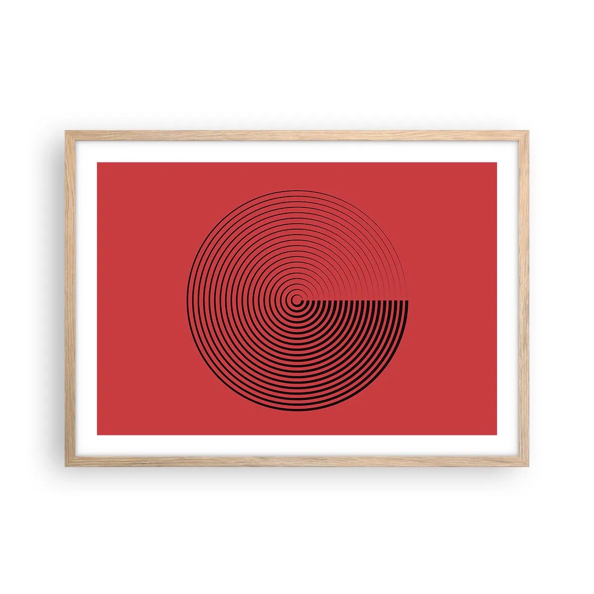 Affisch i ram av ljusek - Cirkulär rörelse - 70x50 cm