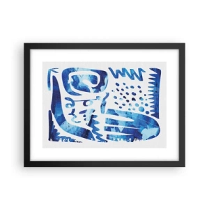 Affisch i svart ram - Tillbaka till rötterna - 40x30 cm