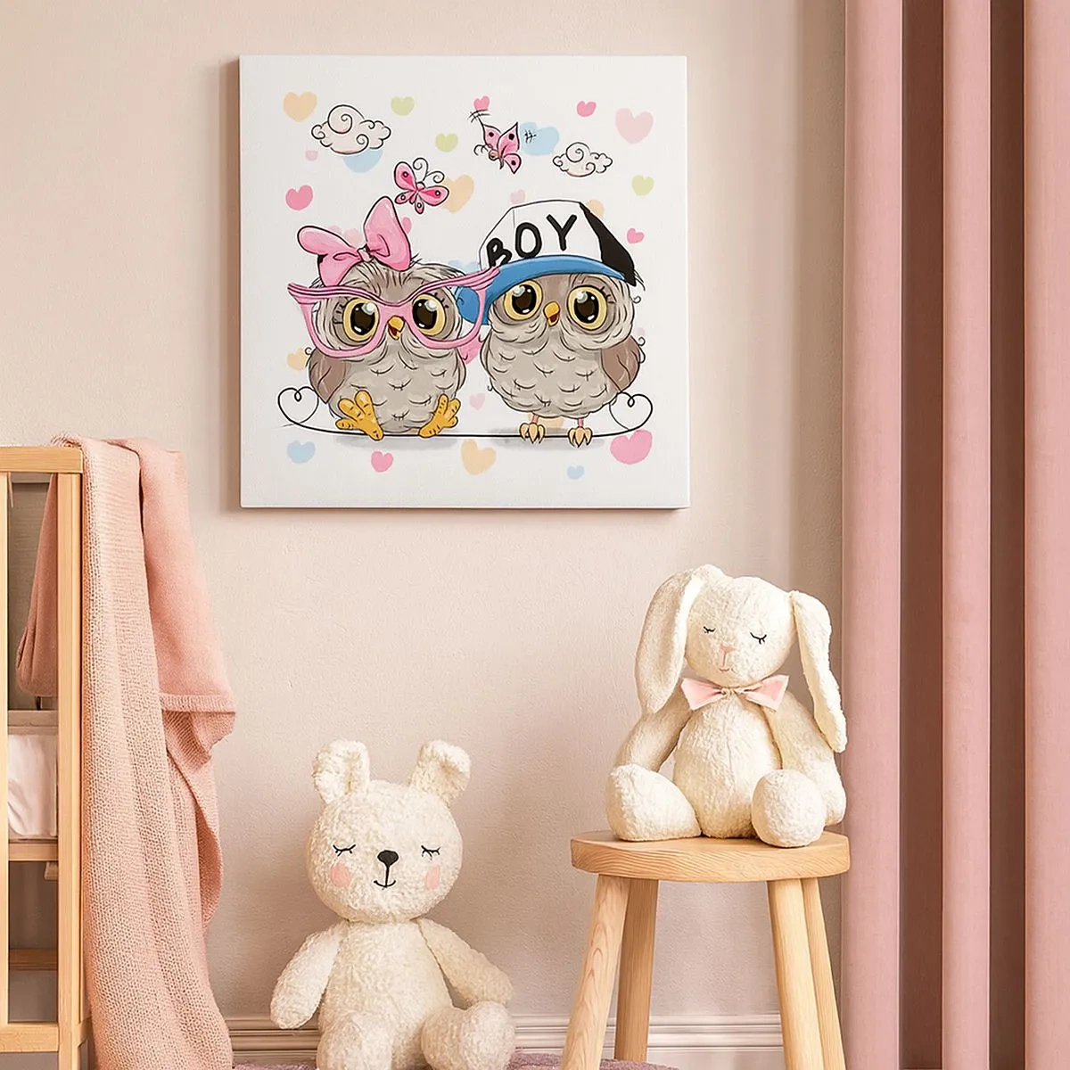 Canvastavla - Bild på duk - Låt oss älska varandra! - 30x30 cm