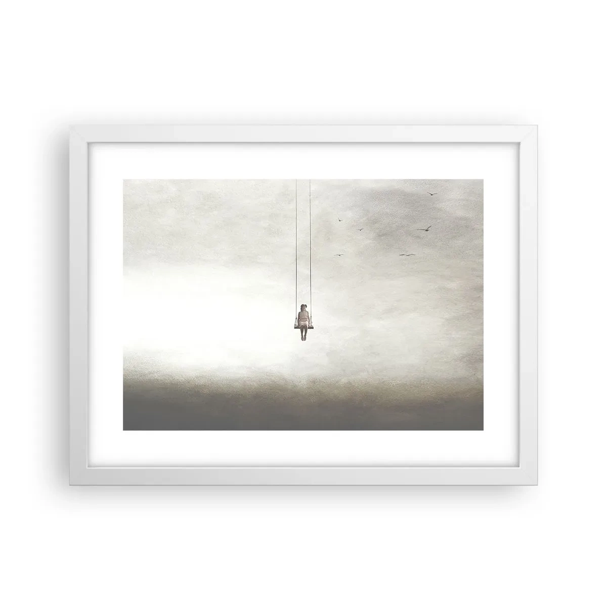 Affisch i vit ram - Barn i oss - 40x30 cm
