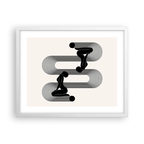 Affisch i vit ram - Sensuell symmetri - 50x40 cm