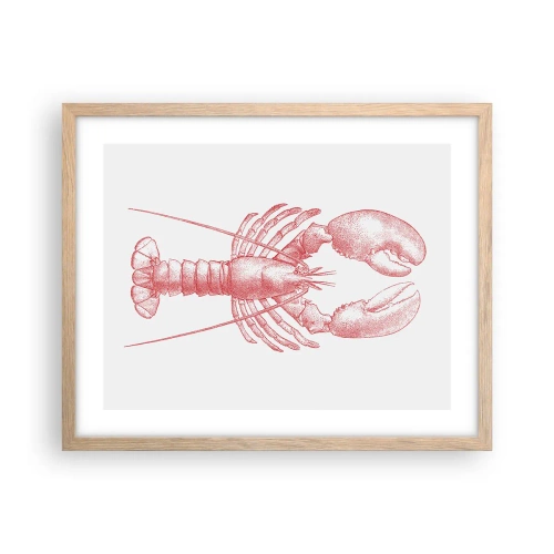 Affisch i ram av ljusek - Hummer värdig Homer - 50x40 cm