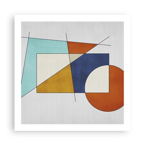 Affisch - Abstraktion: modernistiskt nöje - 60x60 cm