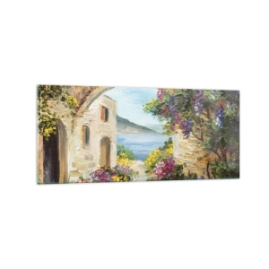 Glastavla - Bild på glas - Kustprovinsens charm - 120x50 cm