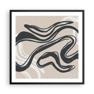 Affisch i svart ram - Mångfaldigt uttryck - 60x60 cm