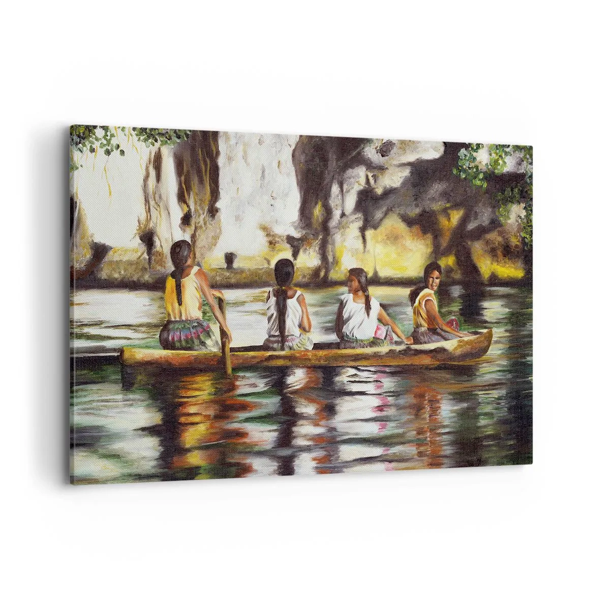 Canvastavla - Bild på duk - I polynesiskt paradis - 120x80 cm