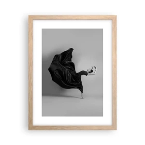Affisch i ram av ljusek - Bevingad av musiken - 30x40 cm