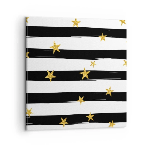 Canvastavla - Bild på duk - Alla är vi födda under lycklig stjärna - 50x50 cm