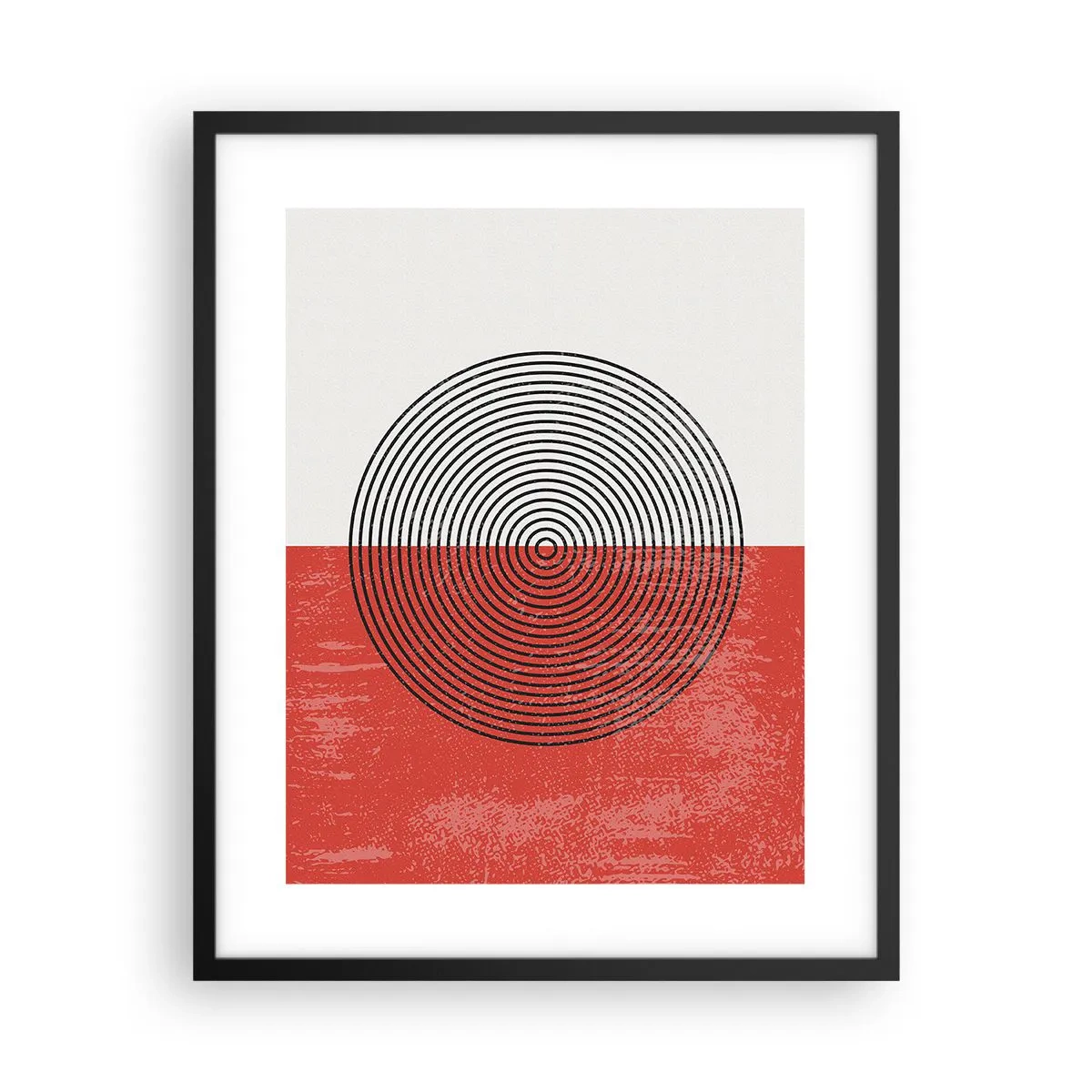 Affisch i svart ram - Mitt i prick - 40x50 cm