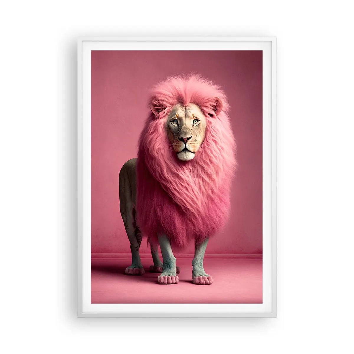 Affisch i vit ram - Och du är inte längre rädd - 70x100 cm