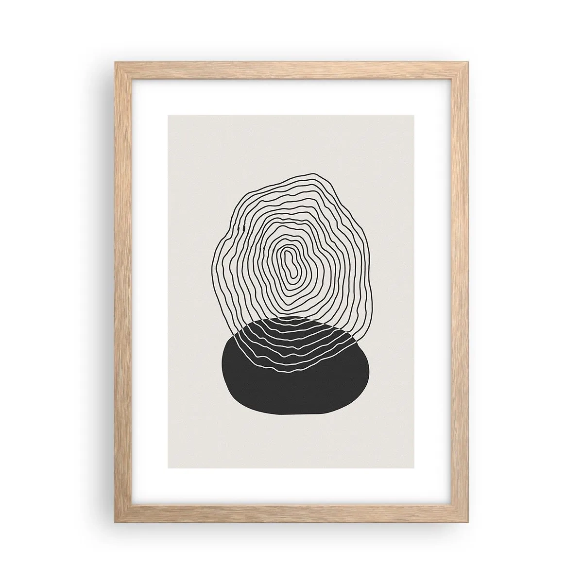 Affisch i ram av ljusek - Varaktighet och vibration - 30x40 cm