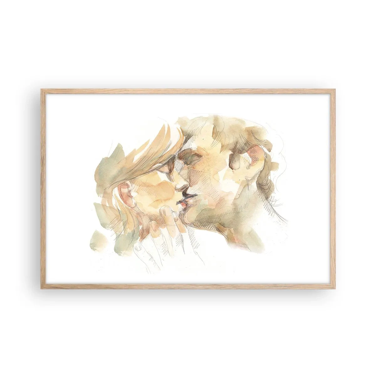 Affisch i ram av ljusek - Upphittad hälft? - 91x61 cm