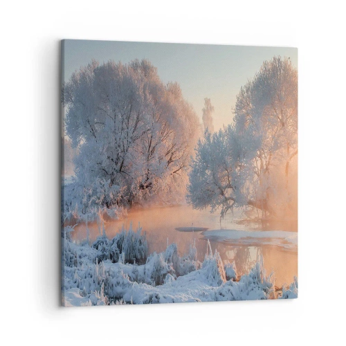 Canvastavla - Bild på duk - Allt glittrar i solens kristall - 50x50 cm