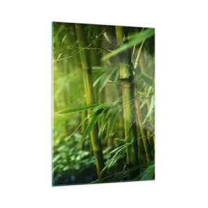 Glastavla - Bild på glas - Lär känna grönskan i sig - 50x70 cm