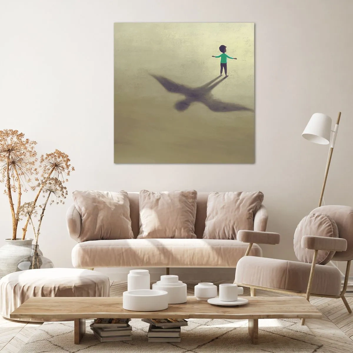 Canvastavla - Bild på duk - Framtidens hjälte - 40x40 cm