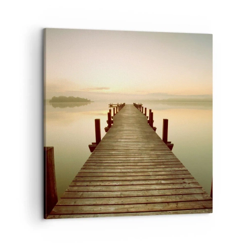 Canvastavla - Bild på duk - Förgryning, gryning, ljus - 50x50 cm