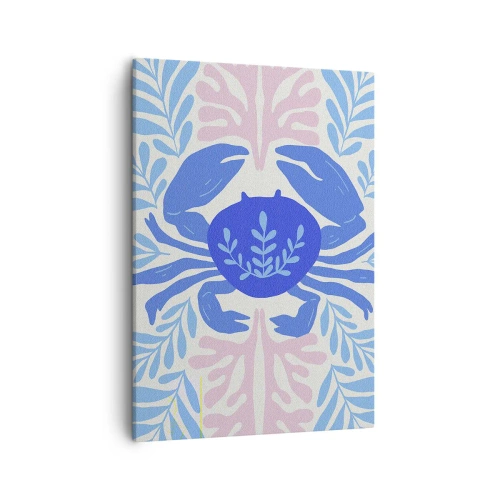 Canvastavla - Bild på duk - Som en havsblomma - 50x70 cm