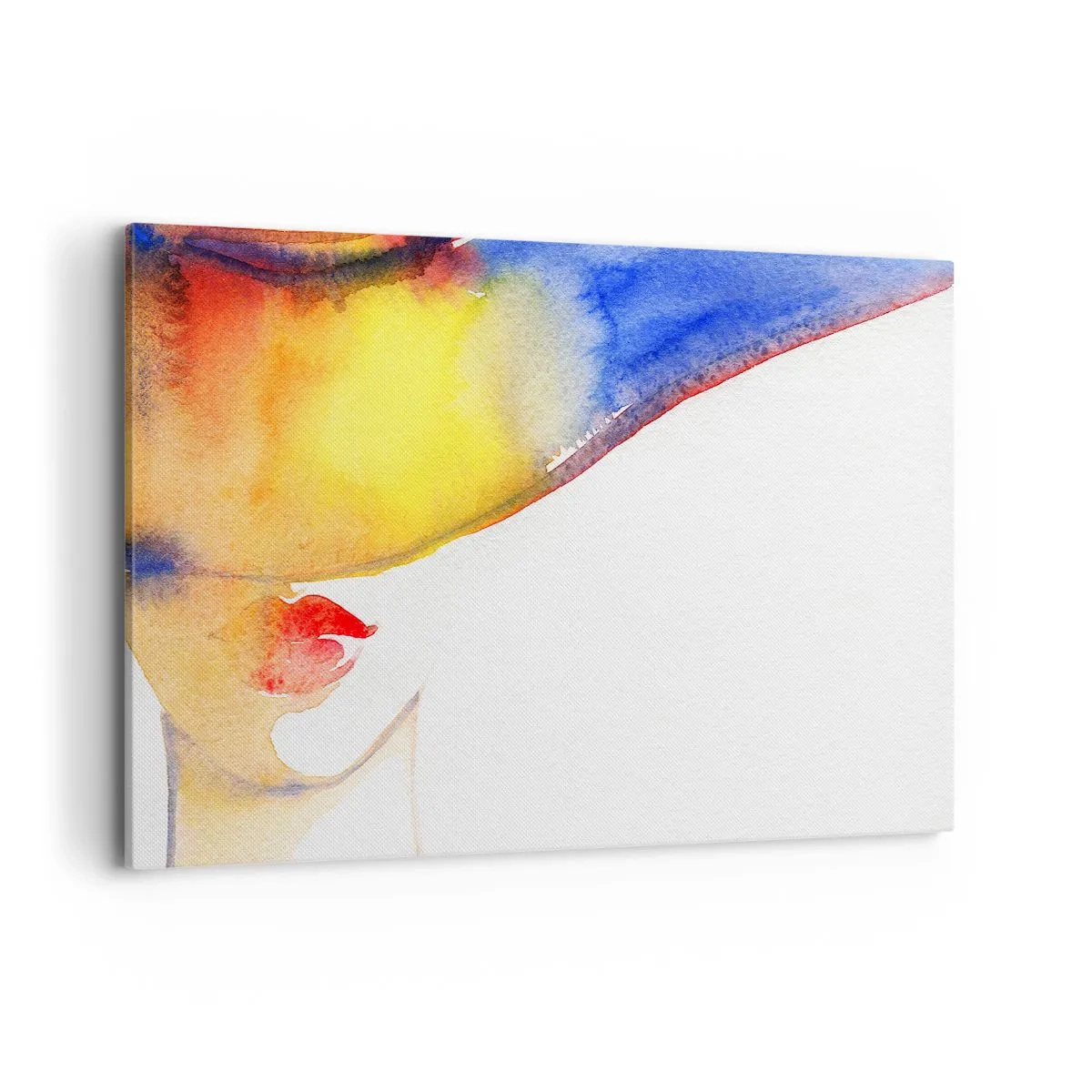 Canvastavla - Bild på duk - Damporträtt    - 120x80 cm