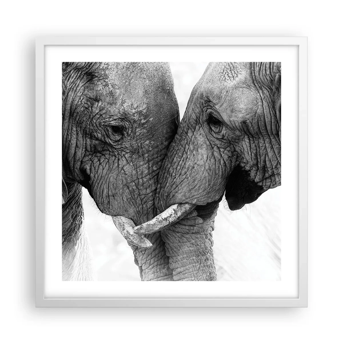 Affisch i vit ram - Hjärtlig bekännelse - 50x50 cm