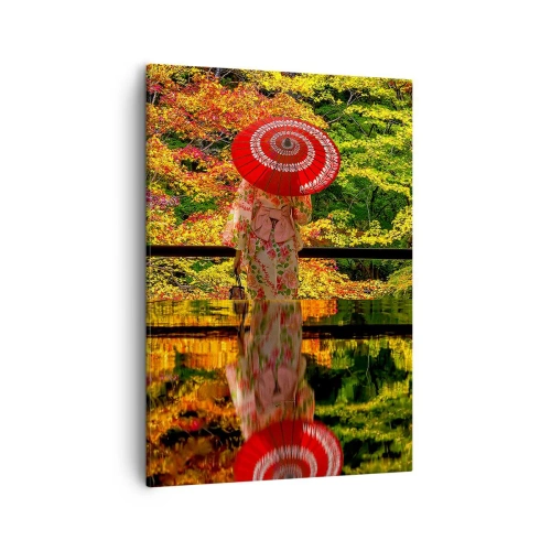 Canvastavla - Bild på duk - I naturens tempel - 50x70 cm