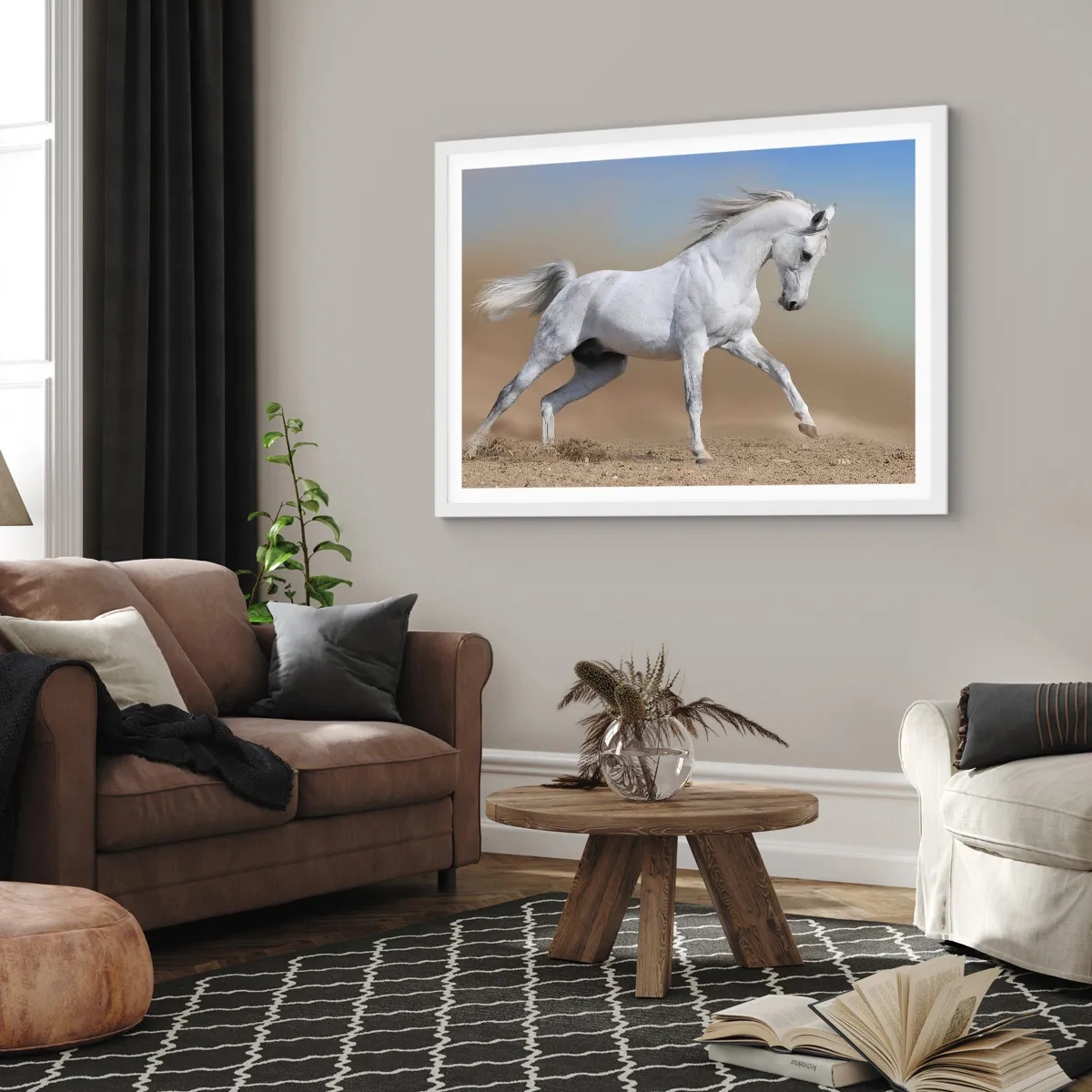 Affisch i vit ram - Den vackraste arabiska sagan - 100x70 cm