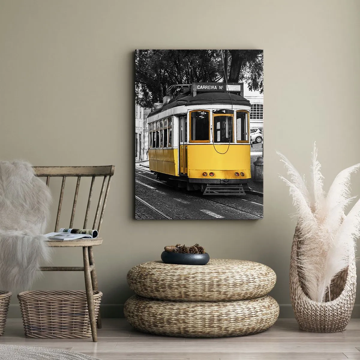 Canvastavla - Bild på duk - Och en fado i bakgrunden - 50x70 cm