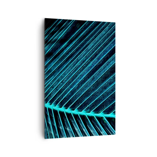 Canvastavla - Bild på duk - Grön textur - 80x120 cm