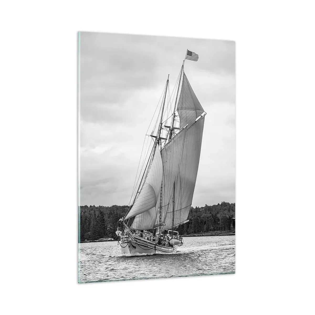Glastavla - Bild på glas - Vindens bröder - 50x70 cm