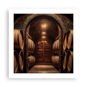 Affisch - Stämningsfull källare - 50x50 cm