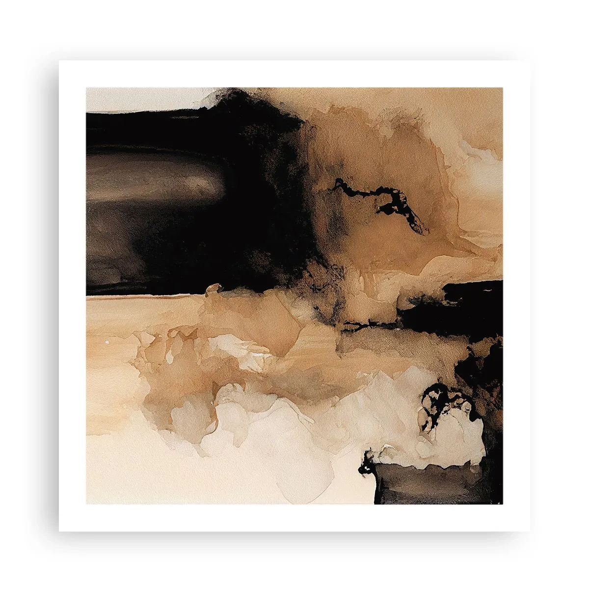 Affisch - Intrigerande abstraktion - 60x60 cm