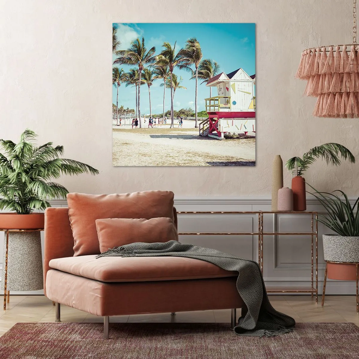 Canvastavla - Bild på duk - En vacker dag framför dig - 70x70 cm