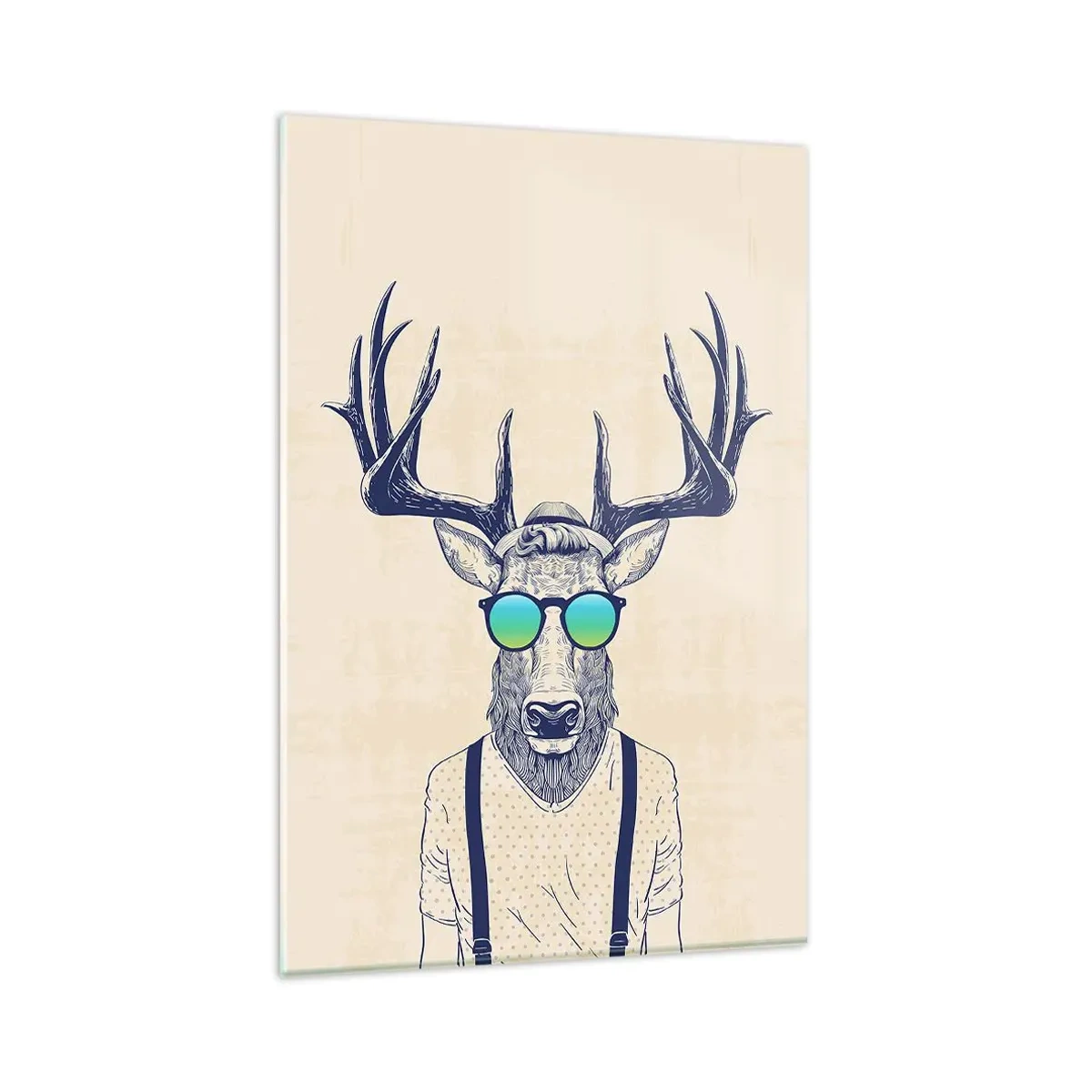 Glastavla - Bild på glas - Och vem väntade du på? - 80x120 cm