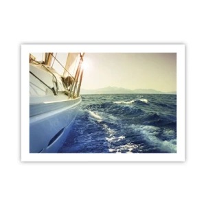 Affisch - Mot äventyret - 70x50 cm