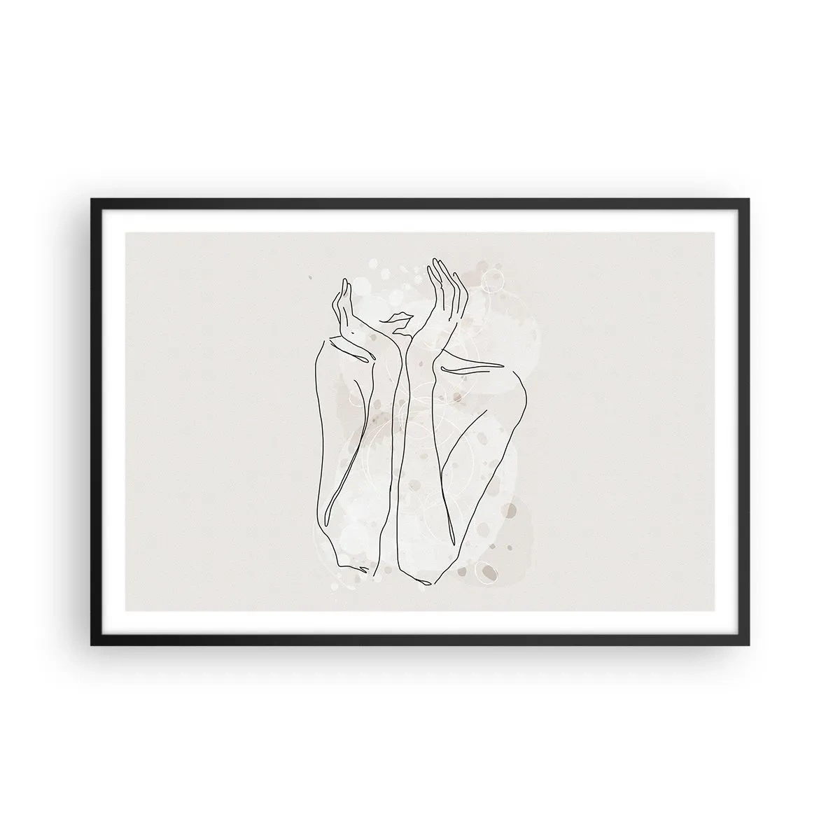 Affisch i svart ram - Drömstund - 91x61 cm