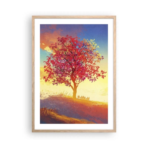 Affisch i ram av ljusek - Pilgrim i målet - 50x70 cm